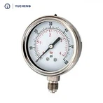 1/4 Inch NPT Lower Mount Connection Pressure Gauge