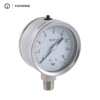 4 Inch All Stainless Steel Oil Filled Pressure Gauge