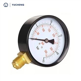 40mm Size Epoxy Coated Steel Case Pressure Gauge