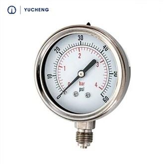 Double Scale Hydraulic Glycerin Filled Pressure Gauge