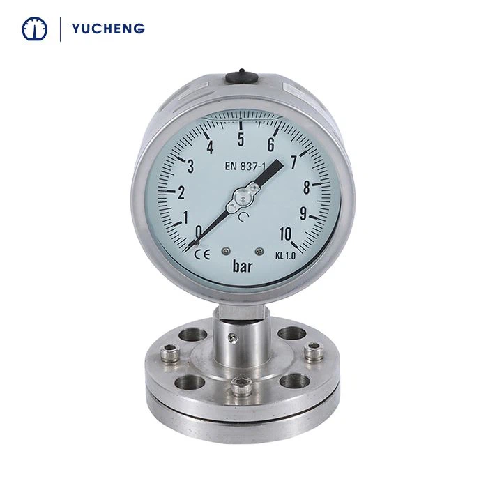 Attention when using a shock resistant pressure gauge